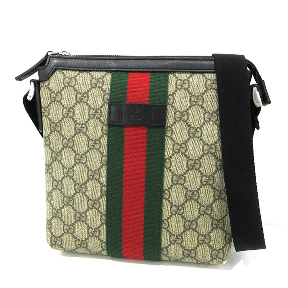 Gucci GG Supreme Sherry Shoulder Bag Beige Cream